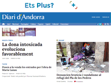 Tablet Screenshot of diariandorra.ad